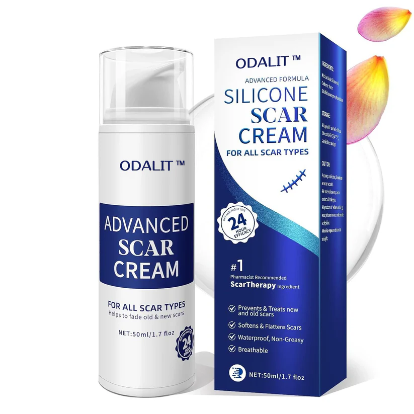 Seurico™ Scar Cream Gel, Advanced Silicone Scar Gel, Professional Scar Removal Cream for Surgical Scars, Stretch Mark, Keloid Bump, C-Section, Old and New Scars