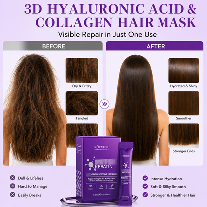 Kérumesic 3D Hyaluronic Acid Collagen Hair Mask 10g (20 Pack)