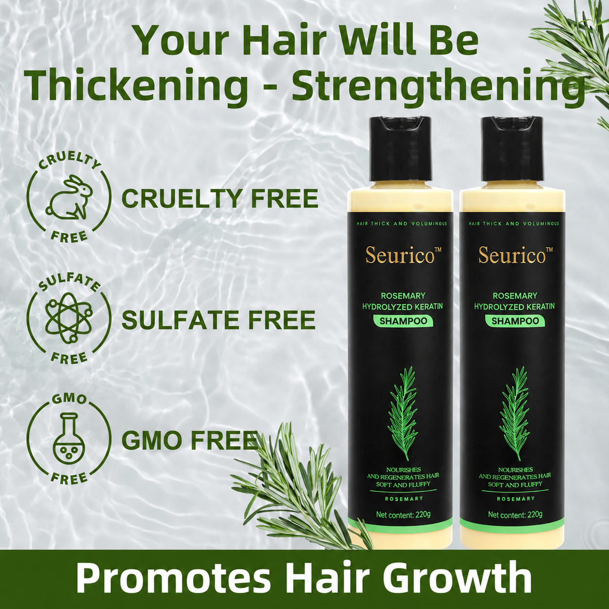 Seurico™ Rosemary Shampoo | Hair Growth & Anti-Dandruff Scalp Treatment-zrl