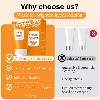 ✨ Instant Orange Peeling Gel | Melt Away Dead Skin & Get Glowing Skin in Seconds