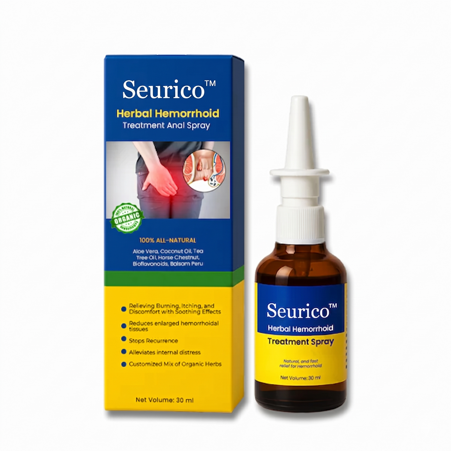 ✨ Seurico™ Touch-Free Hemorrhoid Relief Spray | Fast & Mess-Free Comfort